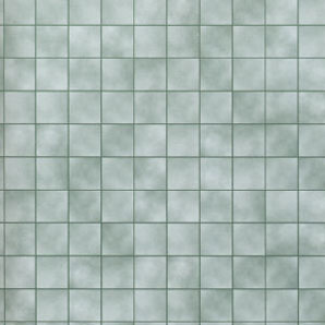 Dollhouse Miniature Wallpaper:1/2" Scale Green Marble Tiles